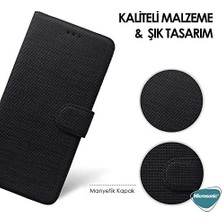 Berry Store Galaxy A24 Için Kılıf Fabric Book Wallet Gri [galaxy A24 ile Uyumlu Kılıf - Gri]