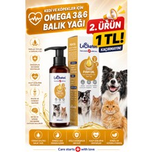 Fish Oil - Kedi ve Köpek Için Balık Yağı 200ML Omega 3 ve 6 Takviyesi Tüy ve Cilt Sağlığı Destekleyici