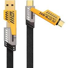 Berry Store 4-In-1 Usb-A Type-C To Lightning + Type-C 65W Hızlı Şarj ve Data Kablosu (1,20MT)