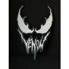 Goka 3D Craft Venom Temalı 3D Duvar Dekoru - 18 cm Slim Versiyon (Çift Taraflı Bantlı)