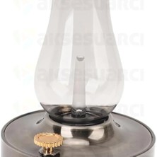 Berry Store Retro Gaz Lambası Şeklinde Dimmerli Işıklı Bluetooth Hoparlör Başucu Lambası Fonksiyonlu (Gümüş)
