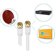 Berry Store Rg6-U6 F Konnektörlü Hazır Uydu Anten Kablosu 2 Metre
