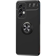 Berry Store Galaxy A73 5g Için Kılıf Kickstand Ring Holder Siyah [galaxy A73 5g ile Uyumlu Kılıf - Siyah]