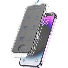 Berry Store iPhone 16 Için Ekran Koruyucu Otomatik Hizalama Aparatlı Kolay Kurulum Kiti Toz Bırakmaz Parmak Izi Karşıtı Tam Kaplayan Hayalet Ekran Koruyucu Kırılmaz Cam
