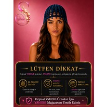 Yshine El Örgüsü Saç Filesi – Işıltılı Pul Uç Detaylı Bohem Bandana Tarzı Kadın Aksesuar