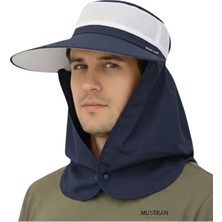 Mustran Güneş Korumalı Geniş Siperli Enseli Güneş Şapkası Fileli Outdoor Balıkçı Kamp Bahçe Unisex
