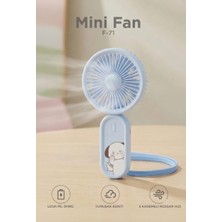 Başkenttekno Şarjlı El Vantilatörü Boyun Askılı 3 Kademeli Mini Taşınabilir Fan F71