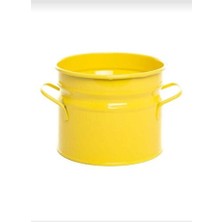Empressco Metal Sarı Saksı ve Kova, Çeşitli Düzenleyici ve Kaşıklık 12,5X12,5