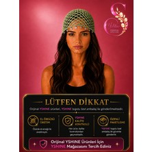 Yshine El Örgüsü Saç Filesi – Işıltılı Pul Uç Detaylı Bohem Bandana Tarzı Kadın Aksesuar