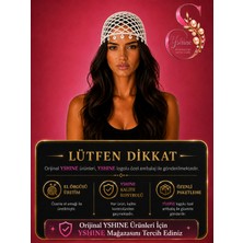 Yshine El Örgüsü Saç Filesi – Işıltılı Pul Uç Detaylı Bohem Bandana Tarzı Kadın Aksesuar