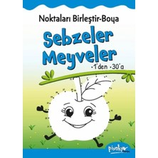 Veloro Noktaları Birleştir-Boya Sebzeler-Meyveler-1’den 30’a