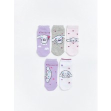 Lc Waikiki Yeni Sezon Cinnamoroll Baskılı Kız Çocuk Patik Çorap 5'li