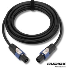 AUDIOX Alpha Series Speakon Hoparlör Kablosu 2x1 mm Spekon Spekon Pasif Kabin Kablosu