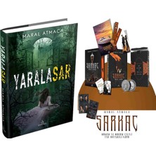 Ephesus Yayınları Yaralasar 2 Ciltli ve Sarkaç 3 Hüküm ve Düğüm Yan Boyamalı Kutu Ciltli (Maral Atmaca) 2li Set