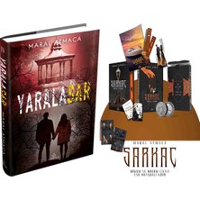 Ephesus Yayınları Yaralasar 4 Ciltli ve Sarkaç 3 Hüküm ve Düğüm Yan Boyamalı Kutu Ciltli (Maral Atmaca) 2li Set