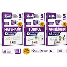 Gizli Koordinat 5. Sınıf Matematik + Türkçe + Fen Bilimleri 12'li Deneme Seti | Meb Gibi Sorular Yeni Nesil Denemeler