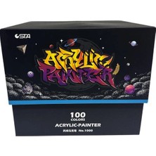 Sta 1000100 Akrilik Marker Kalem Seti 2mm Uç  100'LÜ (Renk) Kutulu