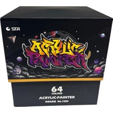 Sta 100064 Akrilik Marker Kalem Seti 2mm Uç  64'lü (Renk) Kutulu