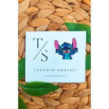 Tasarım Sentezi Rozet Metal Broş Stitch Lilo Karakter Koala Stiç Yaka Çanta Kıyafet Şapka