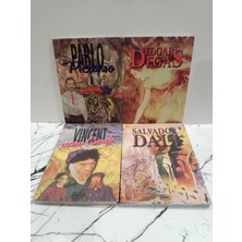 Abc Yayın Grubu Pablo Pıcasso - Vıncent Van Gogh - Salvador Dalı - Edgar Degas 4 Kitap ( 2. El Kitap )