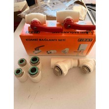 Fırat Kombi Bağlantı Seti 20 mm Pprc Vana Filtre Rekorlu Tam Set Kalorifer Kombi Giriş Çıkış Bağlantı Kiti
