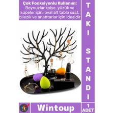 Wintoup #takıstandı Organizer Kolye Küpe Yüzük Saat Tutucu Masaüstü Düzenleyici Geyik Tasarımlı Takı Standı
