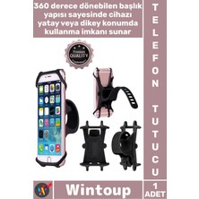 Wintoup #telefontutucu Navigasyon Yatay Dikey Güçlü Tutuş Sarsıntı Önler Motosiklet Bisiklet Telefon Tutucu