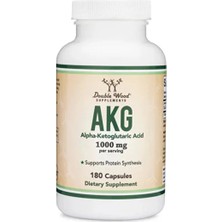 Double Wood Akg (Alpha-Ketoglutaric Acid) 1000 Mg 180 Kapsül – ve Kas Destekleyici