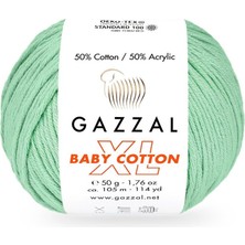 Gazzal Baby Cotton Xl %50 Pamuk %50 Akrilik Bebek ve Amigurumi Örgü Ipi 50 gr 105 M-3425
