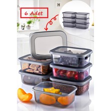 Empressco 6'lı 250 ml Saklama Kabı Seti, Sızdırmaz, Kahvaltılık ve Meyve Kutuları