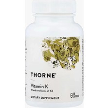 Thorne Vitmain K Vitamins K1 And K2 (As Mk-4 And Mk-7) 60 Capsul.58.