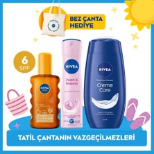 Nivea Tatil Çantanın Vazgeçilmezleri, Bronzlaştırıcı Güneş Yağı, Sprey Deodorant, Duş Jeli, Çanta Hediye