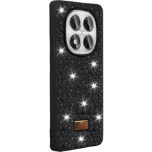 Pilanix Xiaomi Redmi Note 14 Pro Plus Kılıf Silikon Kenarlı Taşlı Parlak Lux Diamond Kapak