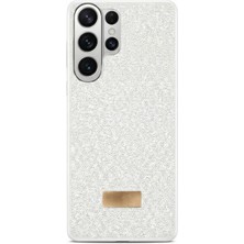 Pilanix Samsung Galaxy S25 Ultra Kılıf Silikon Kenarlı Taşlı Parlak Lux Diamond Kapak