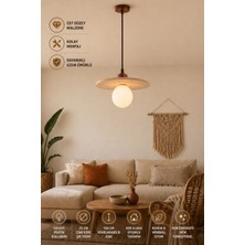 Modern (Premium) Bohem Tekli Sarkıt Avizesi Salon Yatak Oturma Odası Mutfak Şık Modelleri G9 Duy