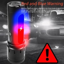 Belirtilmemiş Bedotech Bd-6 30W Tg + Rgb LED Alüminyum Alaşımlı Zoomlu Type-C Pil Göstergeli Şarjlı El Feneri