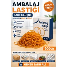 Anı Ofis Kırtasiye Ambalaj Lastiği %100 Kauçuk 200 gr Kutu Dayanıklı ve Esnek Paketleme