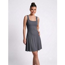 SSO Buzzy Kare Yaka Basic Mini Trend Elbise