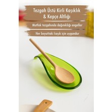 Empressco Yeşil Akrilik Tezgah Üstü Kirli Kaşıklık ve Kepçe Altlığı
