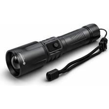 Belirtilmemiş Bedotech Bd-13 15W Tg LED Alüminyum Alaşımlı Zoomlu Type-C Dijital Göstergeli Şarjlı El Feneri