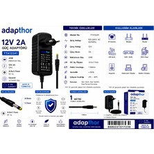 Adapthor TTA-12241 36W 12V 3A 4.0*1.7 PRİZ TİPİ ADAPTÖR
