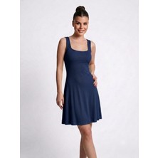 SSO Buzzy Kare Yaka Basic Mini Trend Elbise