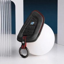 Keymatik Bmw F1 2 3 5 7 8 Serisi G20 G30 G60 Lüks Anahtar Kılıfı Alakantra