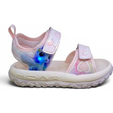Pepino Işıklı Hafif ve Esnek Kız Çocuk Sandalet Pembe
