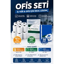 Ofis Seti Pos Rulosu 56X16 (10’lu) + Poşet Dosya A4 (100’LÜ) + Telli Dosya A4 (50’li)