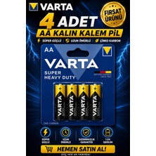 Anı Ofis Kırtasiye Aa Kalın Kalem Pil 4'lü | Süper Güçlü | Uzun Ömürlü Çinko Karbon | Ekonomik Paket