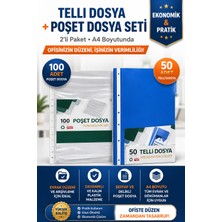 Telli Dosya + Poşet Dosya Seti – 2'li Paket (50'li + 100'LÜ)