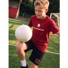Lc Waikiki Yeni Sezon Bisiklet Yaka Galatasaray Baskılı Erkek Çocuk Tişört