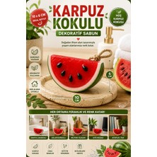 Open City Karpuz Dekoratif Kokulu Sabun Banyo Salon Ofis Dekoru Ortam Kokusu Dekoratif Obje 10X6 cm Yaz Teması
