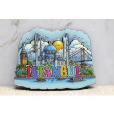 Atalier Coco Ahşap Istanbul Temalı Magnet - Model 10